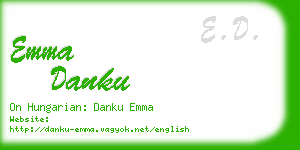 emma danku business card